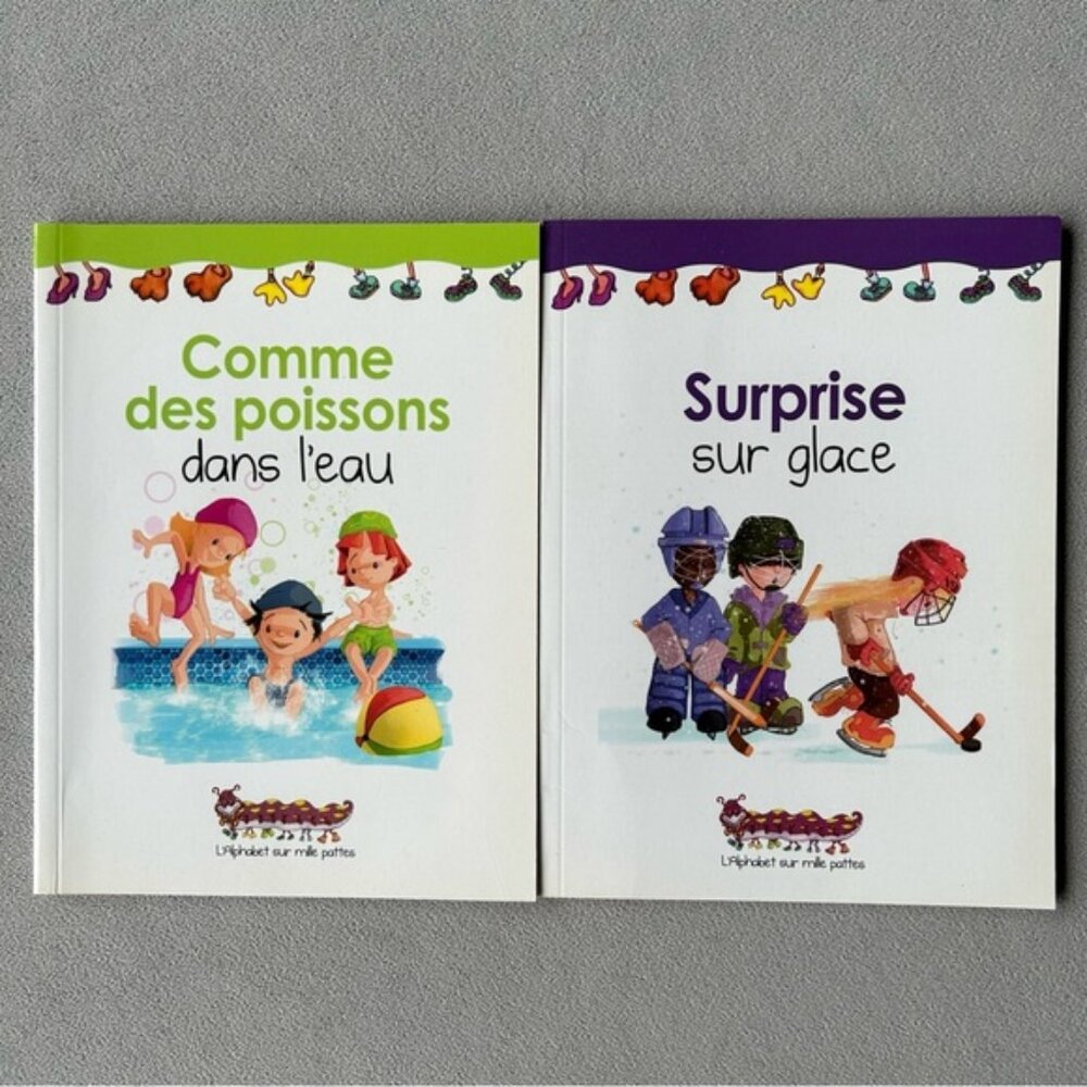 FRENCH Set of 2 Lalphabet sur mille pattes #21  #24